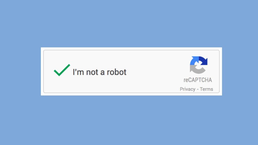 reCAPTCHA i'm not a robot